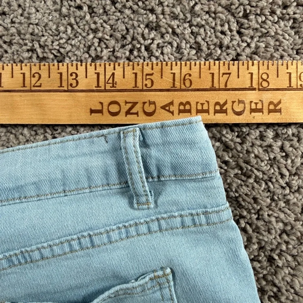 Light Wash Wide Leg Jeans Large Distressed Denim Pants jeans‎ high rise Womens